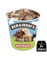BEN & JERRYS HALF BAKED 8X458ML